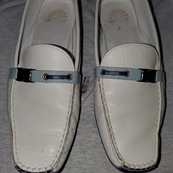 Fieramosca Vicky White Leather Loafers - Picture 3 of 5